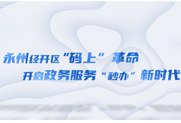 永州经开区：“码上”革命 开启政务服务“秒办”新时代