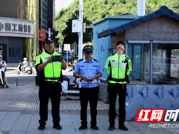 江永：开展无人机查处违法车演练 筑牢道路安全防线