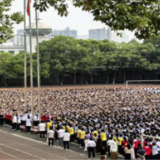 永州市京华中学举行升国旗仪式暨迎国庆主题活动