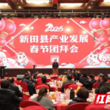 新田县举行产业发展春节团拜会