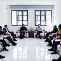 道县：唐超学、刘华中与紫金矿业集团总裁林泓富一行会谈