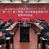 蓝山县召开2025年度乡镇和县直行业系统党（工）委（党组）书记抓基层党建工作述职评议会议