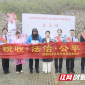 双牌税务：杜鹃漫山花野香 税宣服务暖游人