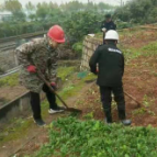 长沙天心区雅颂居铁路沿线志愿者清理违规菜地 助力蓝天保卫战