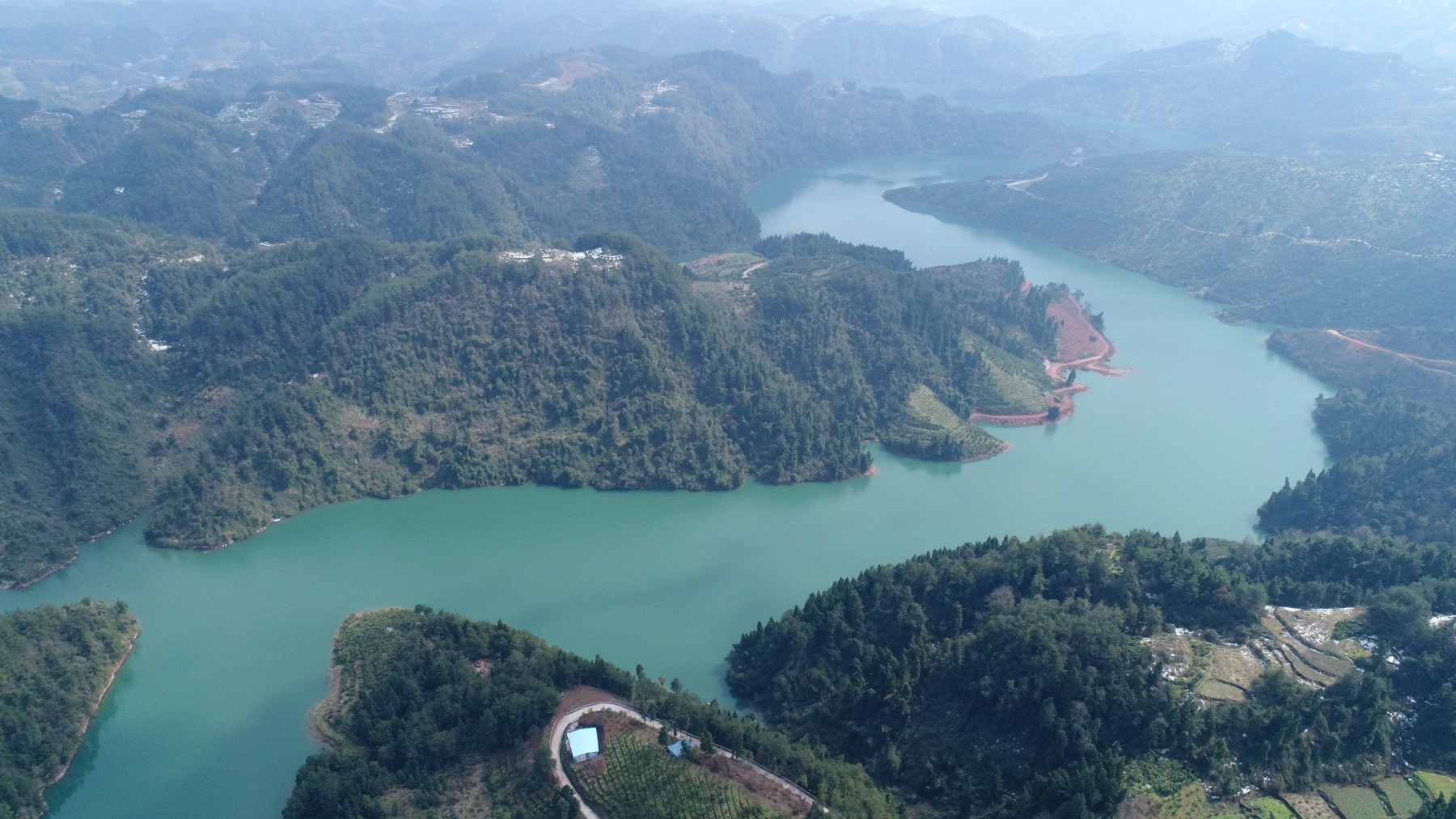 麻阳"小三峡"黄土溪水库:一江碧水春色美