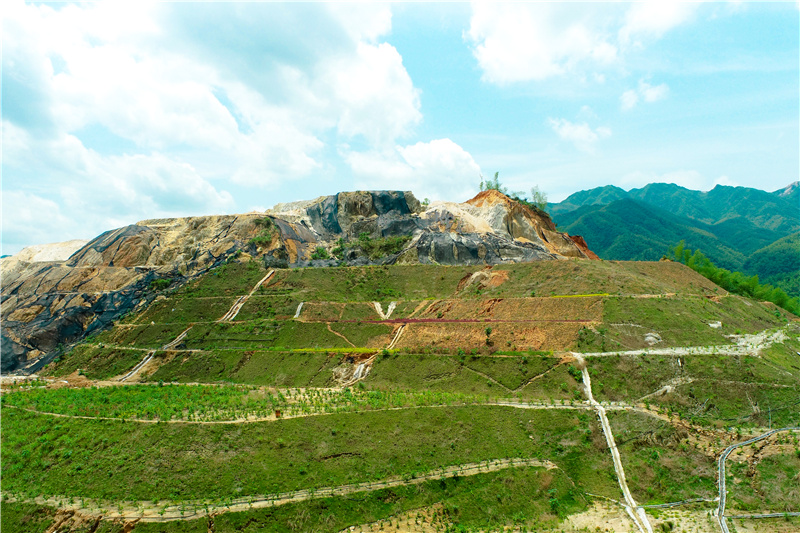 桂阳矿山披新绿银山映青山