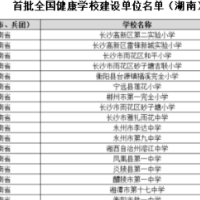 湘南学院入选首批全国健康学校建设单位