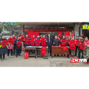 宜章县长村乡开展“笔墨迎春 献爱心 送春联”志愿服务活动