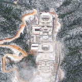 郴州：雪后风景宛如水墨画卷