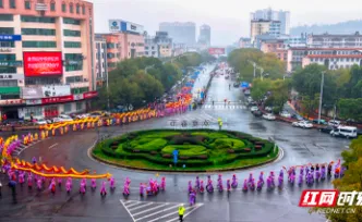 资兴市：龙狮腰鼓闹元宵 共贺新春助旅发