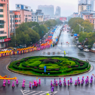 资兴市:龙狮腰鼓闹元宵 共贺新春助旅发