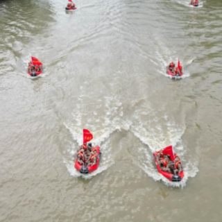 以练备汛汝城防汛演练砺尖兵