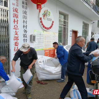 桂东县：饲料发放暖民心 产业帮扶助振兴