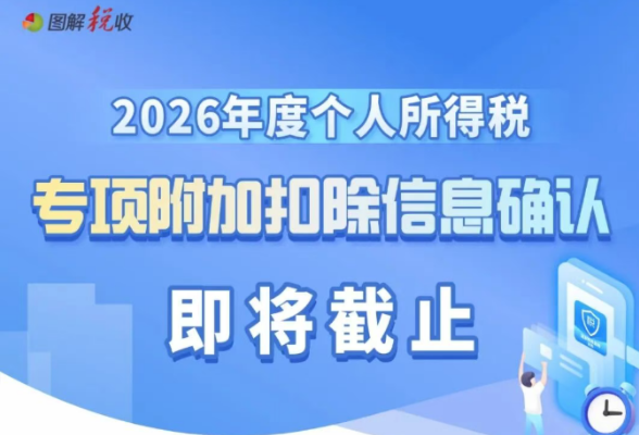 2026年度个人所得税专项附加扣除信息确认即将截止！如何操作？一图了解}