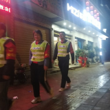 资兴市唐洞街道：“双节”期间义务巡逻“不打烊”