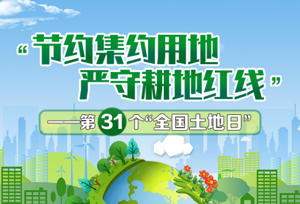 “节约集约用地  严守耕地红线”第31个全国土地日宣传海报
