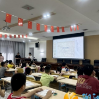 华茂社区开展硬笔书法进社区青少年公益书法培训