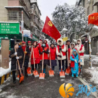 府后路社区：党员团员齐上阵铲雪除冰暖人心