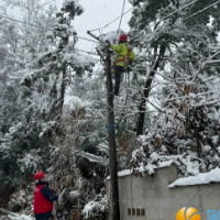 “电雷锋”浴“雪”奋战 全力抢修护温暖