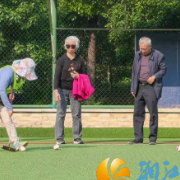 学士街道白鹤社区开展门球邀请赛