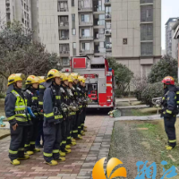 西湖街道咸嘉湖社区：春节我在岗 消防不打烊