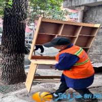 湖中社区多举措积极应对低温雨雪天气