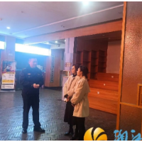 万越社区开展复工复产 预防低温雨雪天气安全排查行动