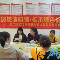 西湖街道先锋社区:悠悠清明情 传承绿色俗