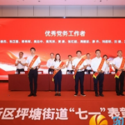 湘江新区坪塘街道召开庆祝中国共产党成立103周年暨“七·一”表彰大会