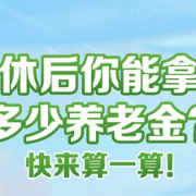 一图读懂丨退休后你能拿到多少养老金？快来算一算！