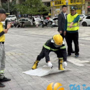 梅溪湖街道金茂社区开展“全民消防、生命至上——安全用火用电”消防宣传活动