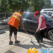 西湖街道金星社区开展“全民齐上阵 清理长沙城”周末大扫除