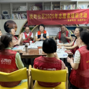 梅溪湖街道桃岭社区开展“凝聚志愿力量 共筑温暖桃岭”志愿者培训活动