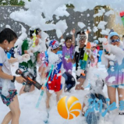 桐梓坡社区“泡沫之夏”来袭 戏水狂欢点燃夏日激情