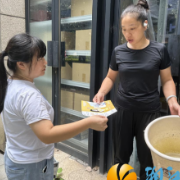 咸嘉湖街道银谷国际社区积极开展登革热防控入户宣传活动
