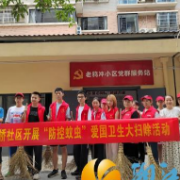 银桥社区：青春助力防蚊害 健康社区齐行动