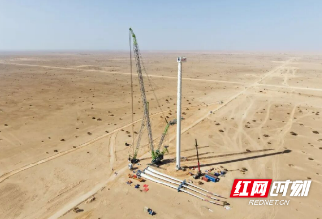 刷新中东陆上风电单机容量纪录！中联重科履带起重机彰显硬核实力