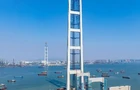 342米！中联重科超大塔“双子星”助力狮子洋大桥东西主塔同步封顶