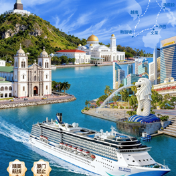 慢享椰风海韵！乘爱达·地中海号13天解锁东南亚五国海上丝路
