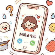 母亲来电话了