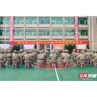 杀声震天战味浓 桃江县人武部新年度训练大幕开启