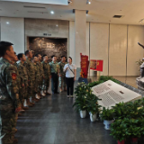 平江县人武部组织开展“五红”活动纪念平江起义97周年