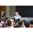 萌娃们到湘潭高新公安分局体验警营生活  接受安全常识教育