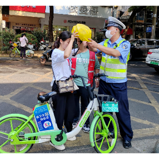 交通安全从“头”抓起 湘潭交警多措并举强力推进“戴帽工程”