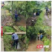 湘潭县花石镇:干群齐心助春耕 清挖沟渠保春灌