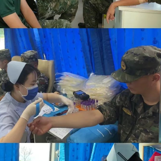 奉献热血为民  武警湘潭支队开展无偿献血活动