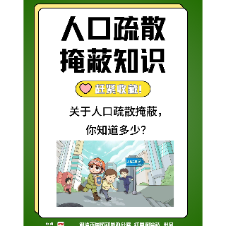 交互海报丨人口疏散掩蔽知识，你知道多少？