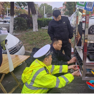 湘乡市公安局“警保联动”助力交通安全宣传