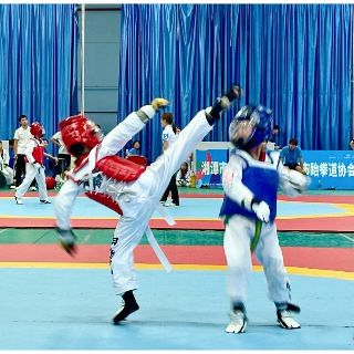 视频丨湘潭市第十四届运动会跆拳道(青少年儿童组)比赛火热进行