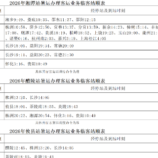 暑运启动 湘潭火车站加开临客列车5趟